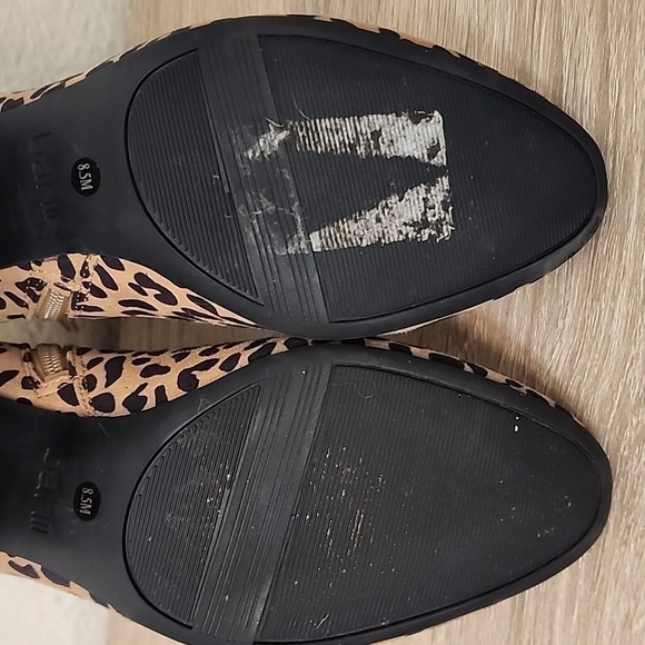 Bar III Gatlin Leopard Print Ankle Booties - Picture 8 of 14